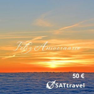 Tarjeta de Regalo Virtual de SAT Travel. Motivo Aniversario de Bodas